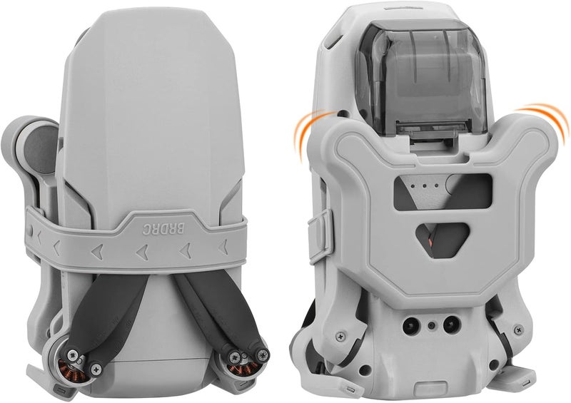 HeiyRC حامل مروحة BRDRC ميني 2 4K حزام واقي شفرات مثبت واقي مروحة لملحقات طائرة DJI Mavic Mini / Mini 2 / Mini SE / Mini 2 SE (رمادي) - Image 1